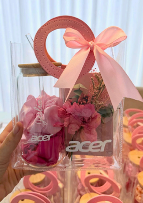 Copos personalizados com flores